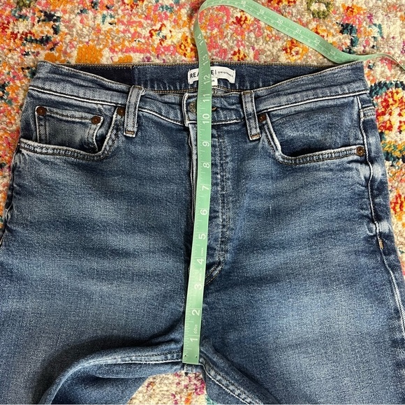 RE/DONE x Revolve Dusk Destroy Button Fly Distressed Ankle Jeans - Picture 12 of 16